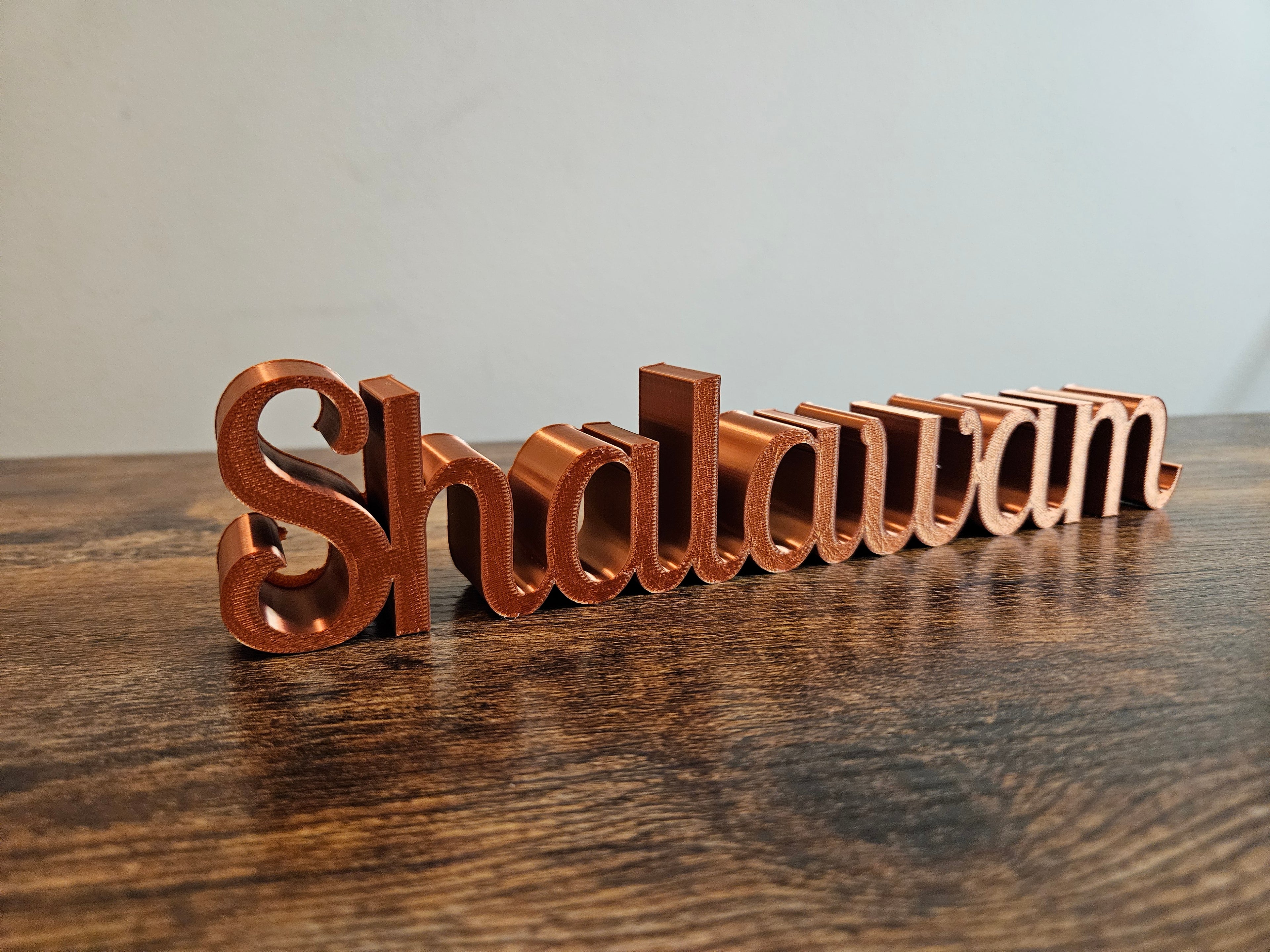 Shalawam 3D Sign Decor | Set-Apart Israelite Home Accent | Hebrew Inspired Design
