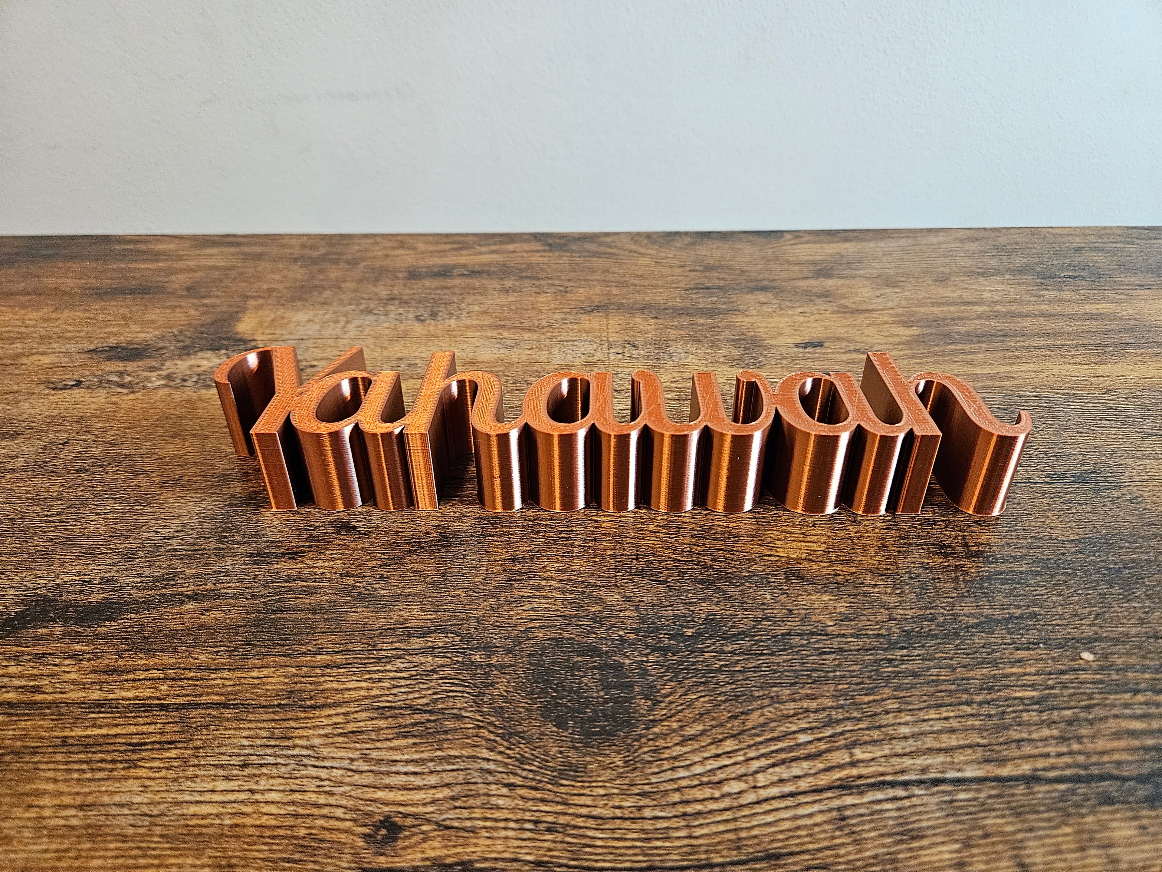 Yahawah 3D Sign Décor | Set-Apart Israelite Home Accent | Hebrew Inspired Design