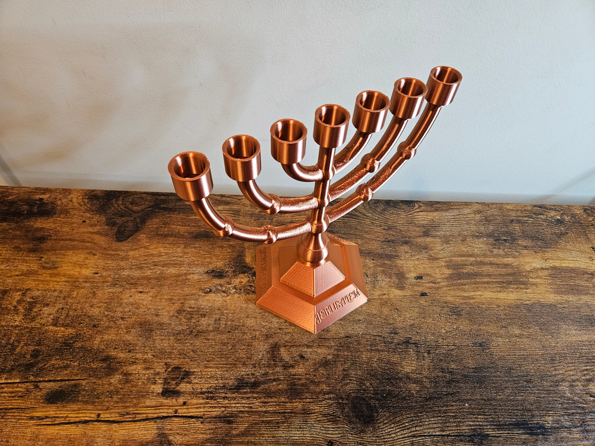 Menorah 3D Sign Decor | Set-Apart Israelite Home Accent | Hebrew Inspired Design
