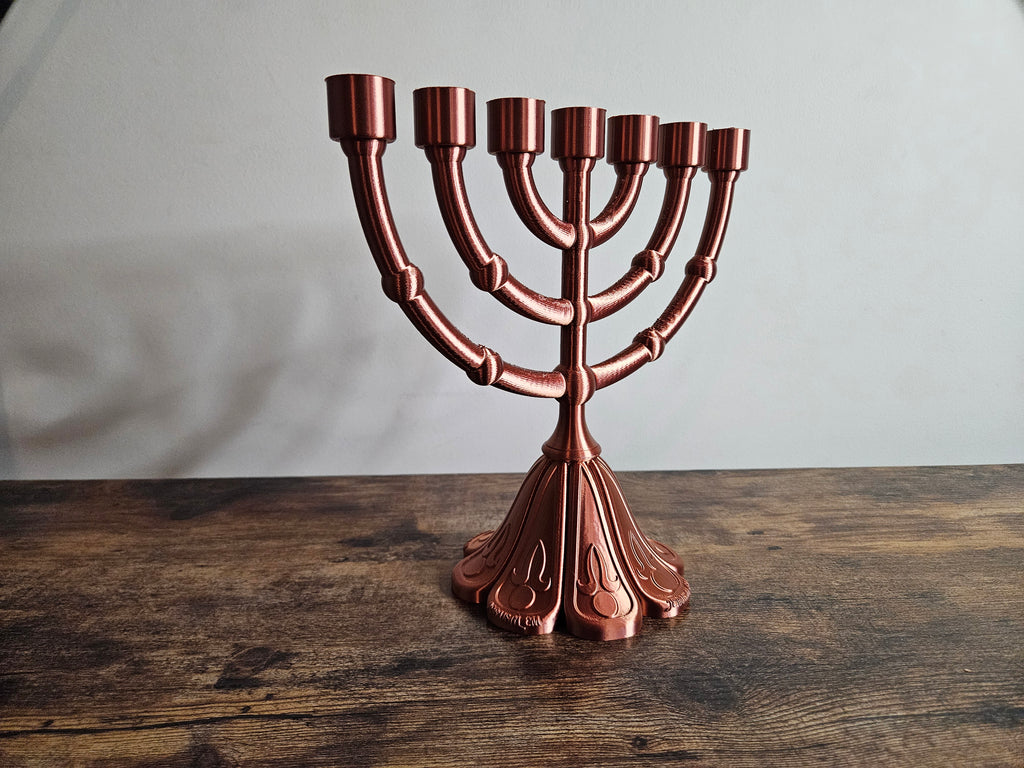 Menorah 3D Sign Decor | Set-Apart Israelite Home Accent | Hebrew Inspired Design