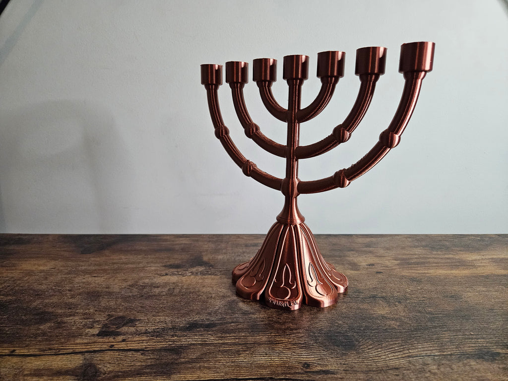 Menorah 3D Sign Decor | Set-Apart Israelite Home Accent | Hebrew Inspired Design