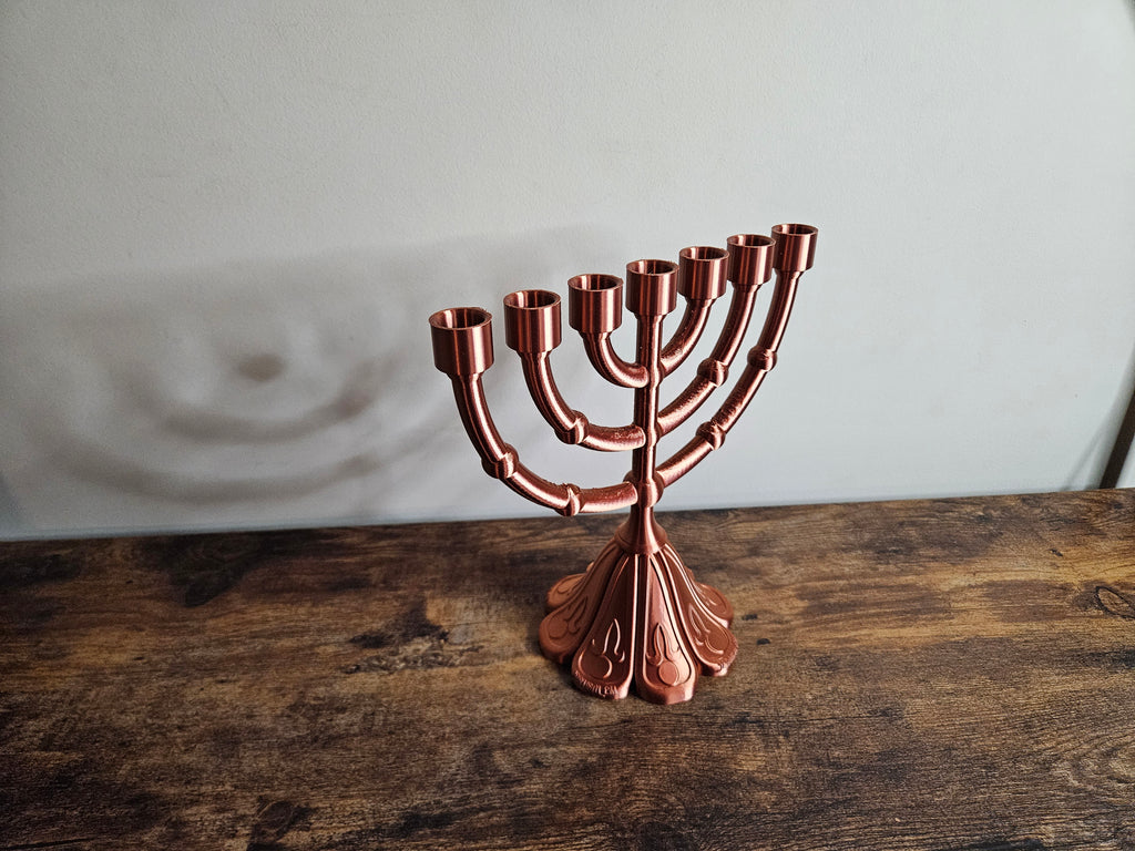 Menorah 3D Sign Decor | Set-Apart Israelite Home Accent | Hebrew Inspired Design