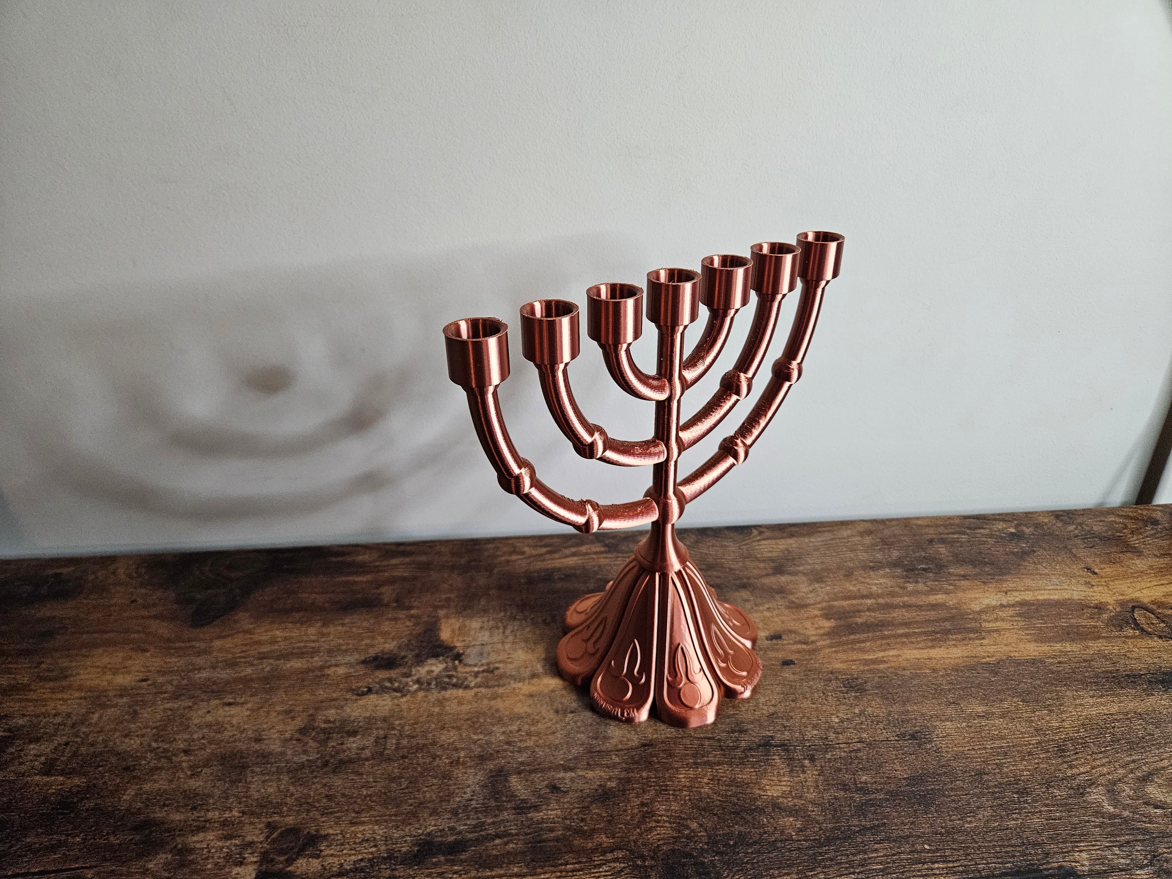 Menorah 3D Sign Decor | Set-Apart Israelite Home Accent | Hebrew Inspired Design