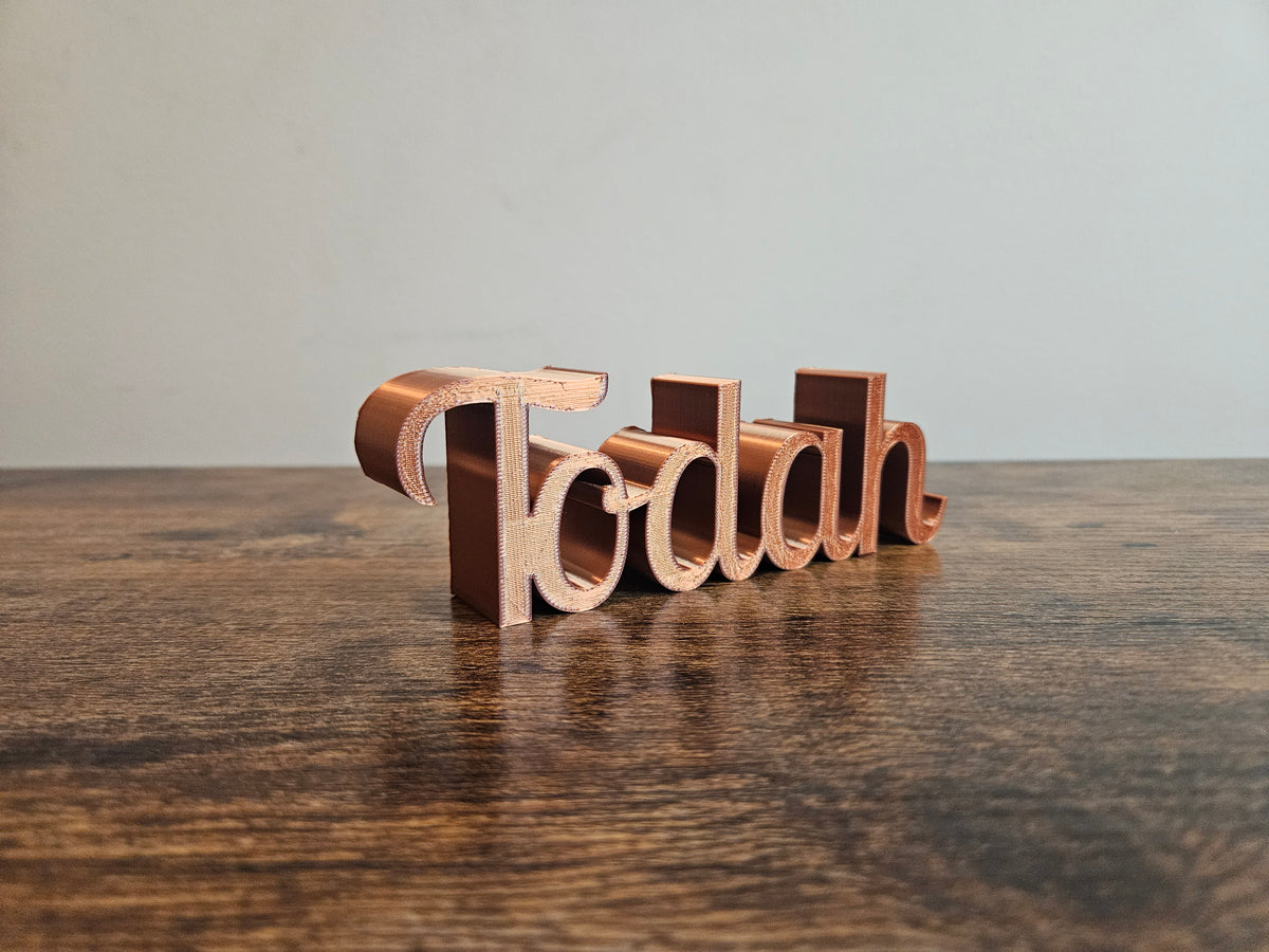 Todah 3D Sign Decor | Set-Apart Israelite Home Accent | Hebrew Inspired Design
