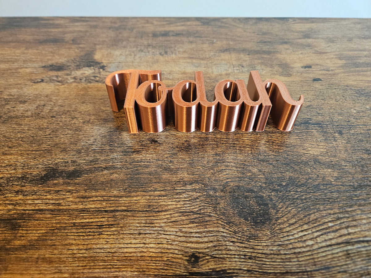 Todah 3D Sign Decor | Set-Apart Israelite Home Accent | Hebrew Inspired Design